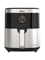 Fritadeira elétrica sem Óleo air fryer 2 em 1 oster ofrt660 4,8l com função desidratar – black inox