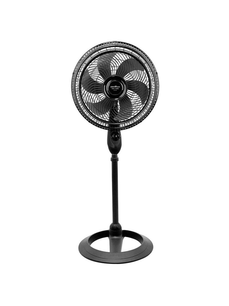 Ventilador de coluna britânia maxx force bvt450 40cm com 3 velocidades e 6 pás - preto