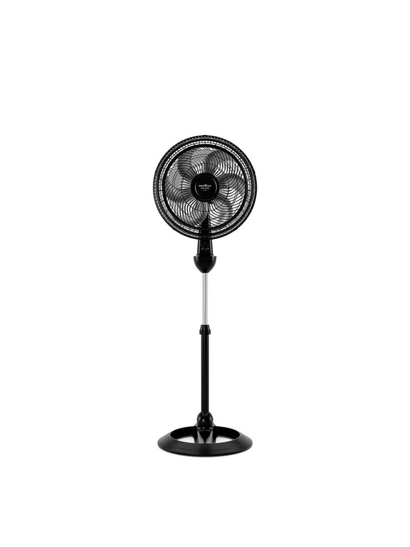 Ventilador de coluna britânia bvt466 maxx force 40cm com 3 velocidades, 6 pás e 160w - preto