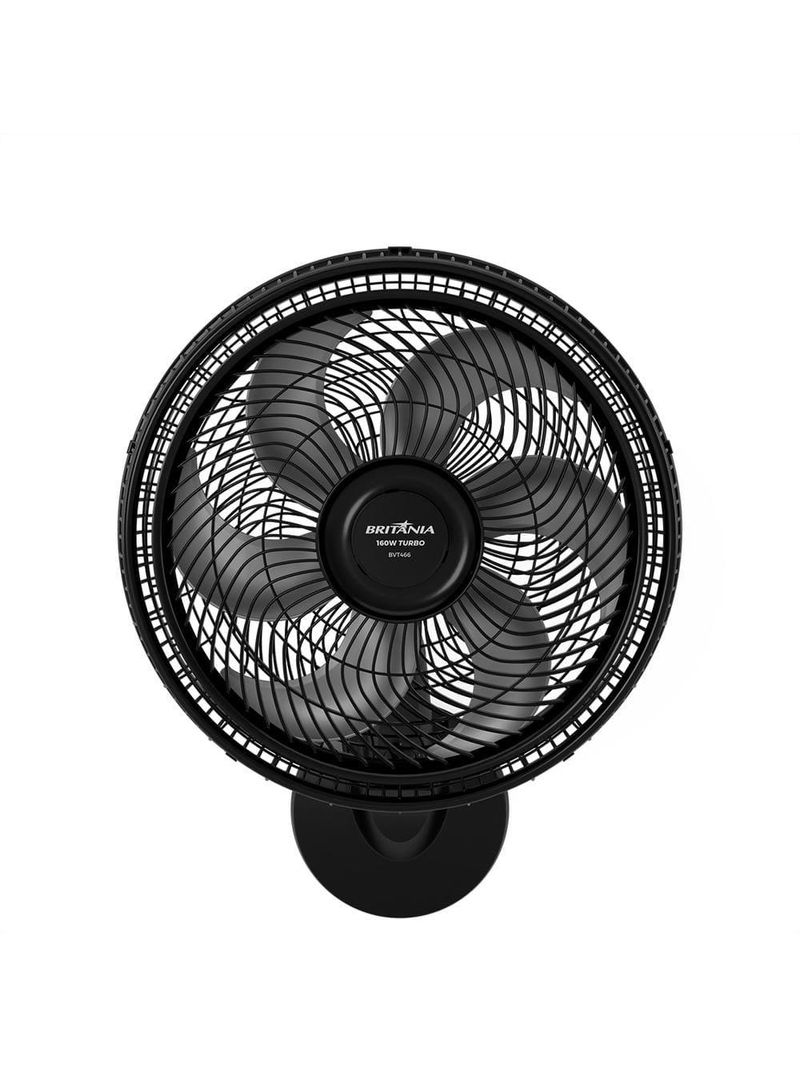 Ventilador de coluna britânia bvt466 maxx force 40cm com 3 velocidades, 6 pás e 160w - preto