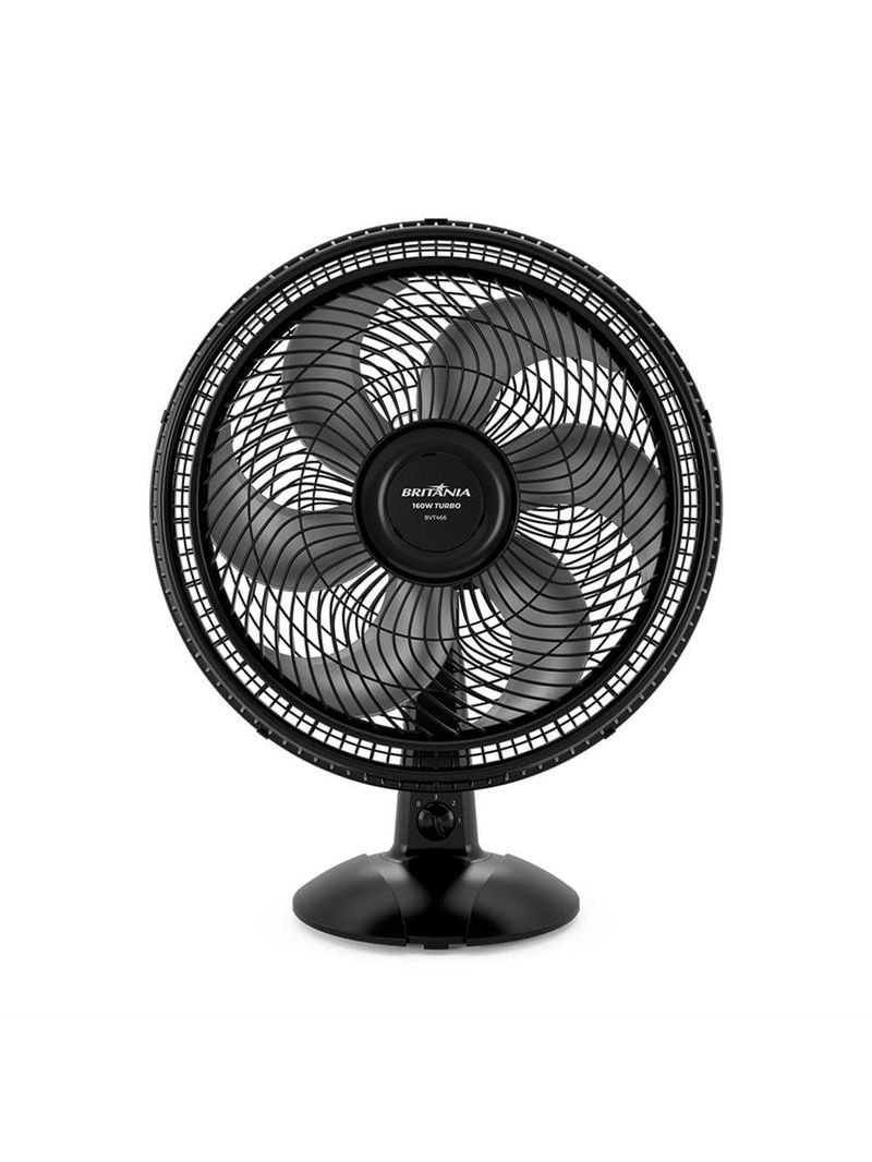 Ventilador de coluna britânia bvt466 maxx force 40cm com 3 velocidades, 6 pás e 160w - preto