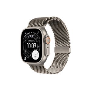 Apple watch ultra 3 gps+ cellular 49mm pulseira milanês m natural