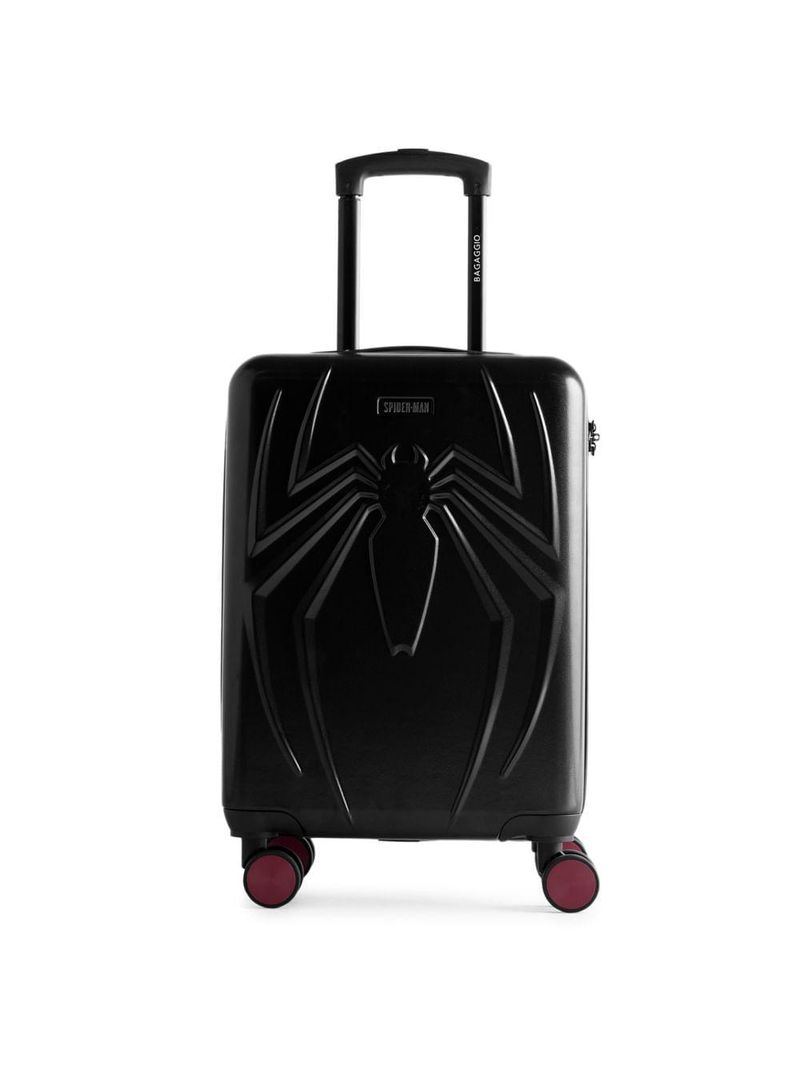 Mala de bordo 10 kg abs 4 rodas homem aranha preta