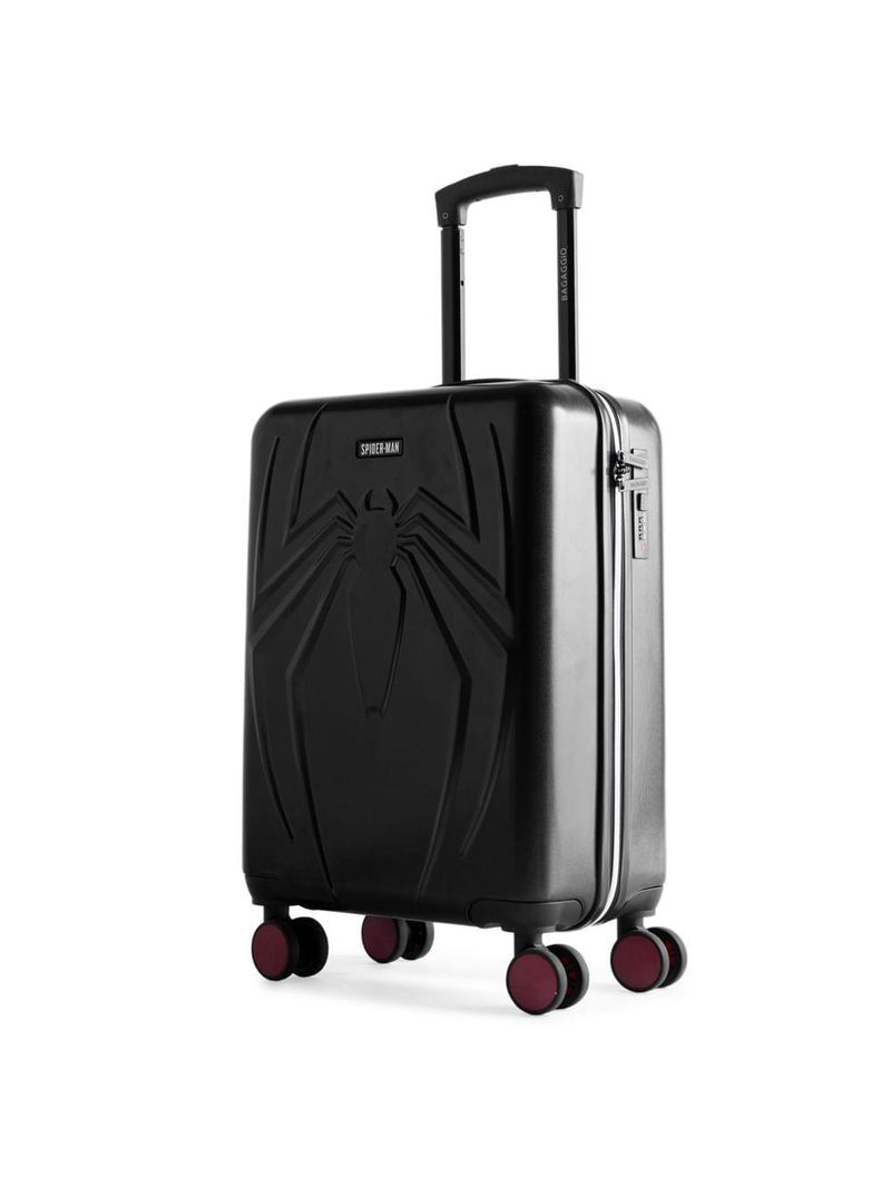 Mala de bordo 10 kg abs 4 rodas homem aranha preta