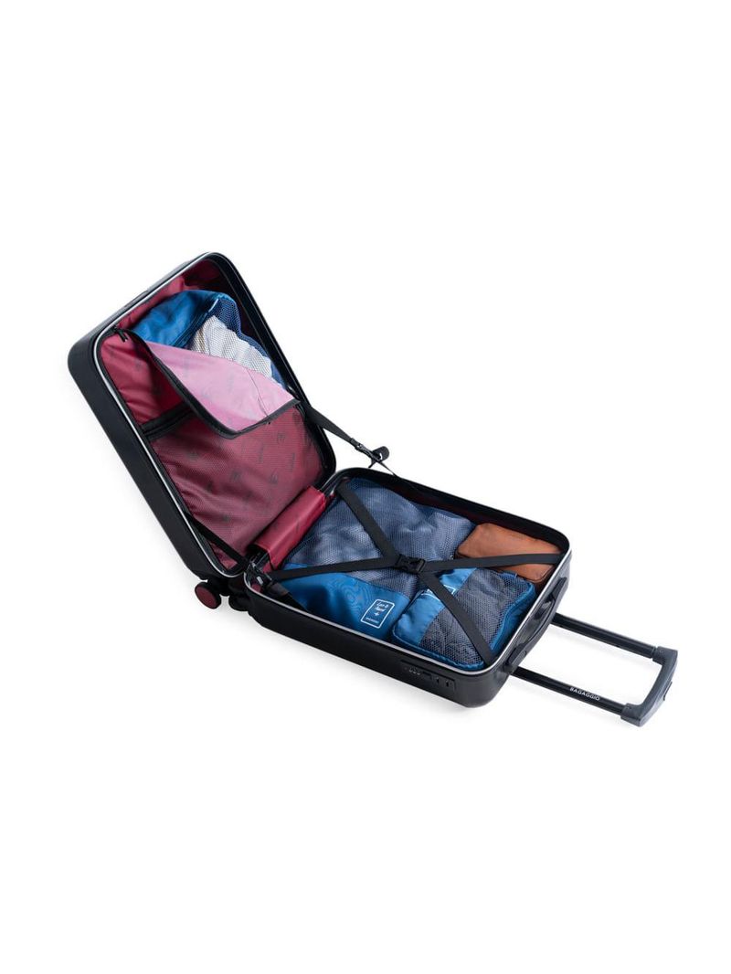 Mala de bordo 10 kg abs 4 rodas homem aranha preta