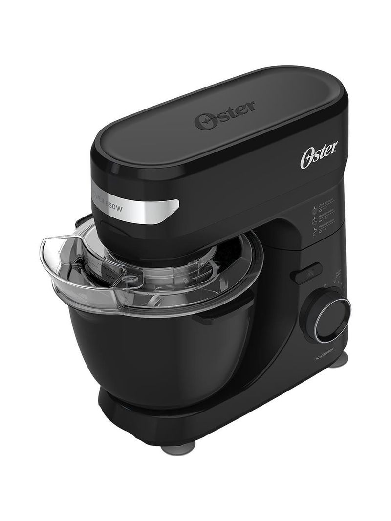 Batedeira planetária bowl black iii oster obat640 850w 12 velocidades tampa antirrespingos