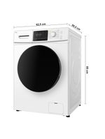 Lava e seca tcl 11kg/7kg com motor bldc inverter e sistema air wash c311wd - branca