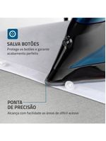 Ferro a vapor mondial f-53 com spray – preto/azul