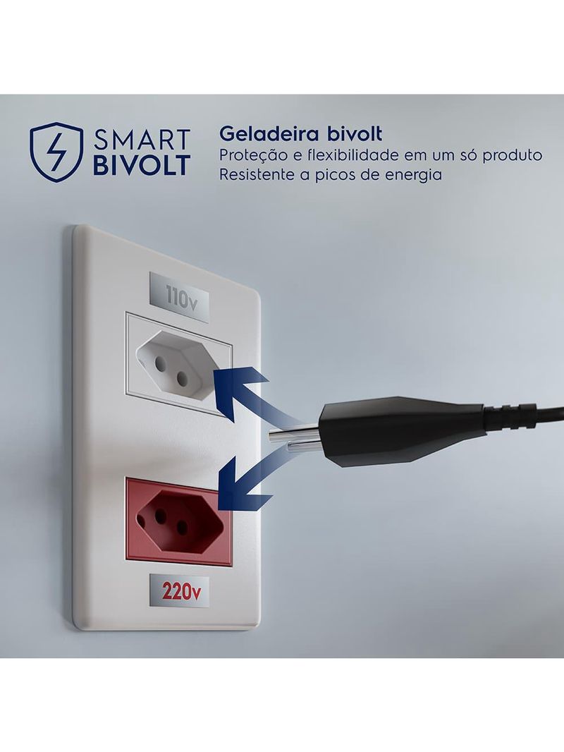 Geladeira electrolux frost free inverter 480l it70 efficient autosense duplex painel digital branca bivolt