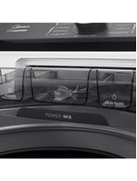 Lavadora de roupas midea wave agitator 13kg ma512w130a com timer digital, filtro de fiapos, função perfume+ e sistema power mix dispenser - branca