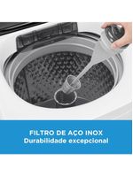 Lavadora de roupas midea wave agitator 13kg ma512w130a com timer digital, filtro de fiapos, função perfume+ e sistema power mix dispenser - branca