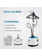 Passadeira a vapor mondial vip care vp-07 – branco/azul