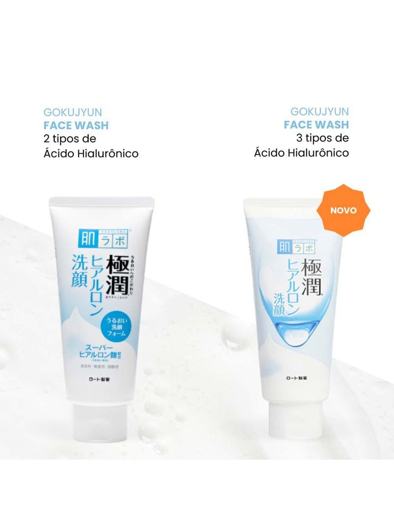 Sabonete hidratante facial hada labo - gokujyun face wash