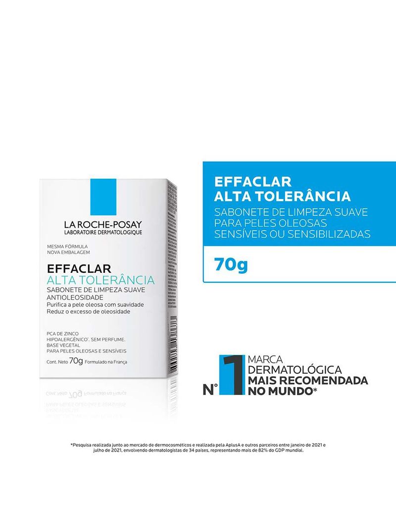 Sabonete em barra facial la roche-posay - effaclar alta tolerância