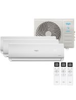 Ar Condicionado Tri Split Elgin Inverter 27000 BTUs 2X9000 e 1X12000 Quente e Frio 220V MTQE27C2CB