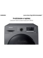 Lava e seca samsung wd11a 3 em 1 inox look com ecobubble e lavagem a seco wd11a4453bx – 11 kg