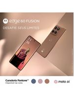 Smartphone motorola edge 60 fusion 5g tela 6,7” 256gb câmera sony 50mp pantone mocha mouse