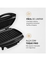 Grill mondial premium max grill g-07 com espátula e bandeja coletora - preto/inox