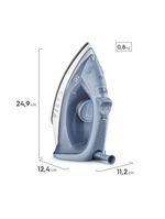 Ferro de passar a seco e vapor electrolux efficient esi10 base antiaderente azul
