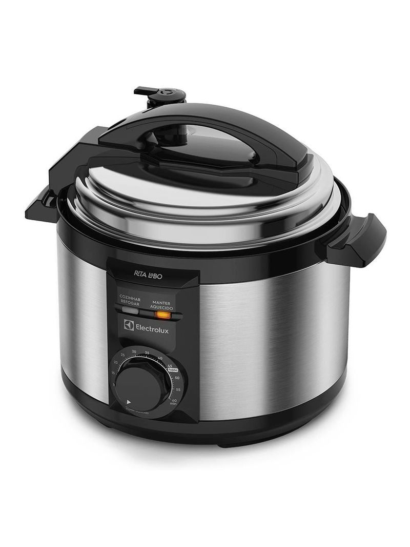Panela de pressão elétrica electrolux efficient pce15 rita lobo 3l 700w 9 dispositivos segurança inox