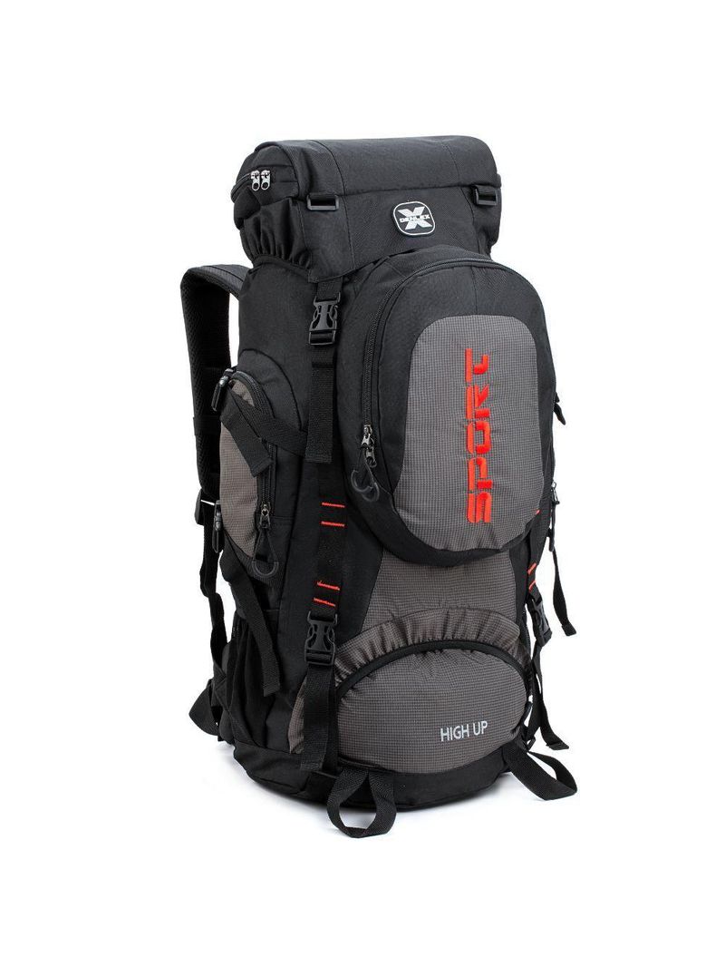 Mochila Grande Camping Reforçada Denlex Preto