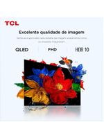 Smart tv 32” fhd tcl 32s5k qled dolby audio google tv