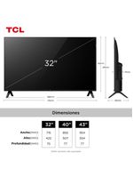 Smart tv 32” fhd tcl 32s5k qled dolby audio google tv