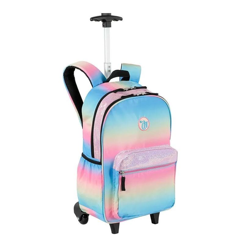 Mochila Carrinho Capricho Sunday Degrade Colorido Grande