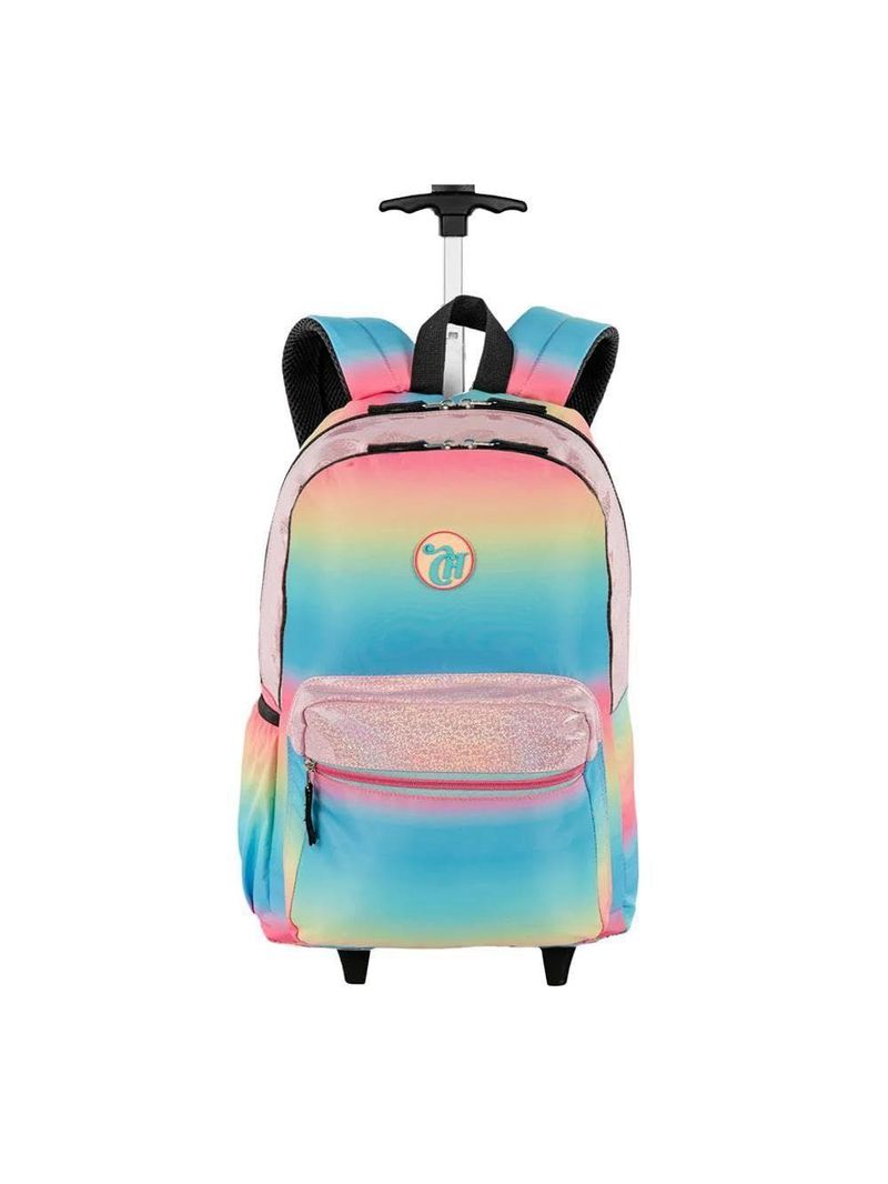 Mochila Carrinho Capricho Sunday Degrade Colorido Grande