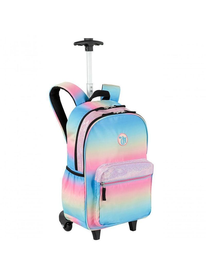 Mochila Carrinho Capricho Sunday Degrade Colorido Grande