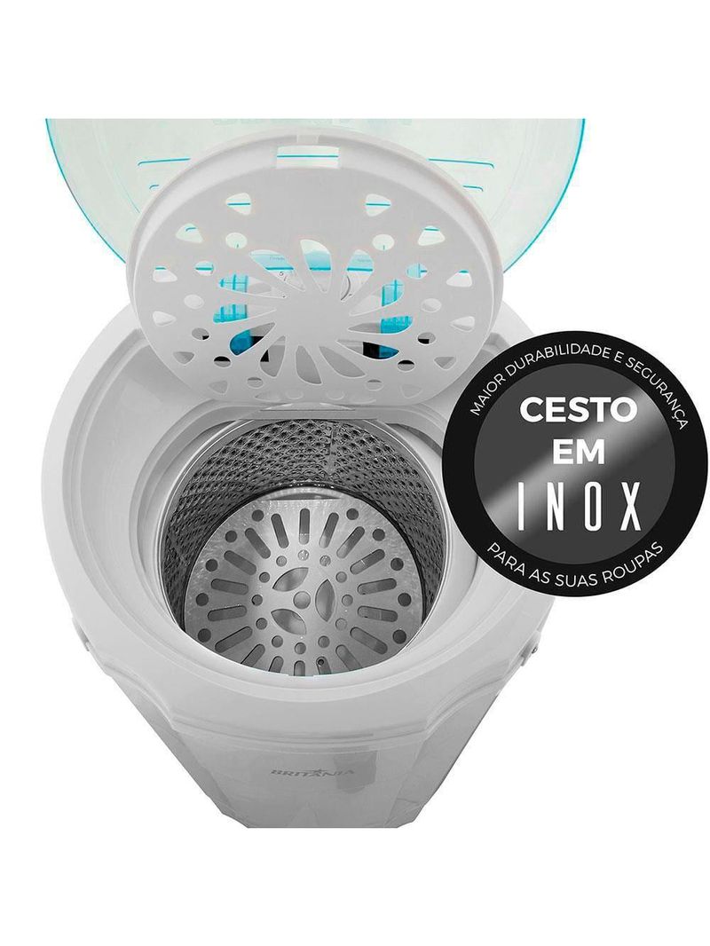 Centrífuga de roupas britânia bcr15b com timer 15kg - branca