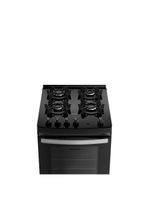 Fogão 4 bocas dako supreme glass com mesa de vidro e acendimento automático preto - bivolt