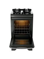 Fogão 4 bocas dako supreme glass com mesa de vidro e acendimento automático preto - bivolt