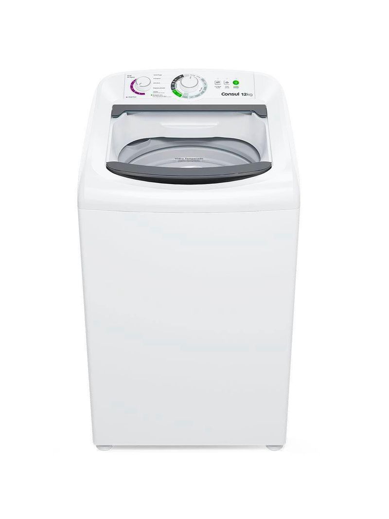 Lavadora de roupas consul 12kg cwh12bb com dosagem econômica e ciclo edredom – branca