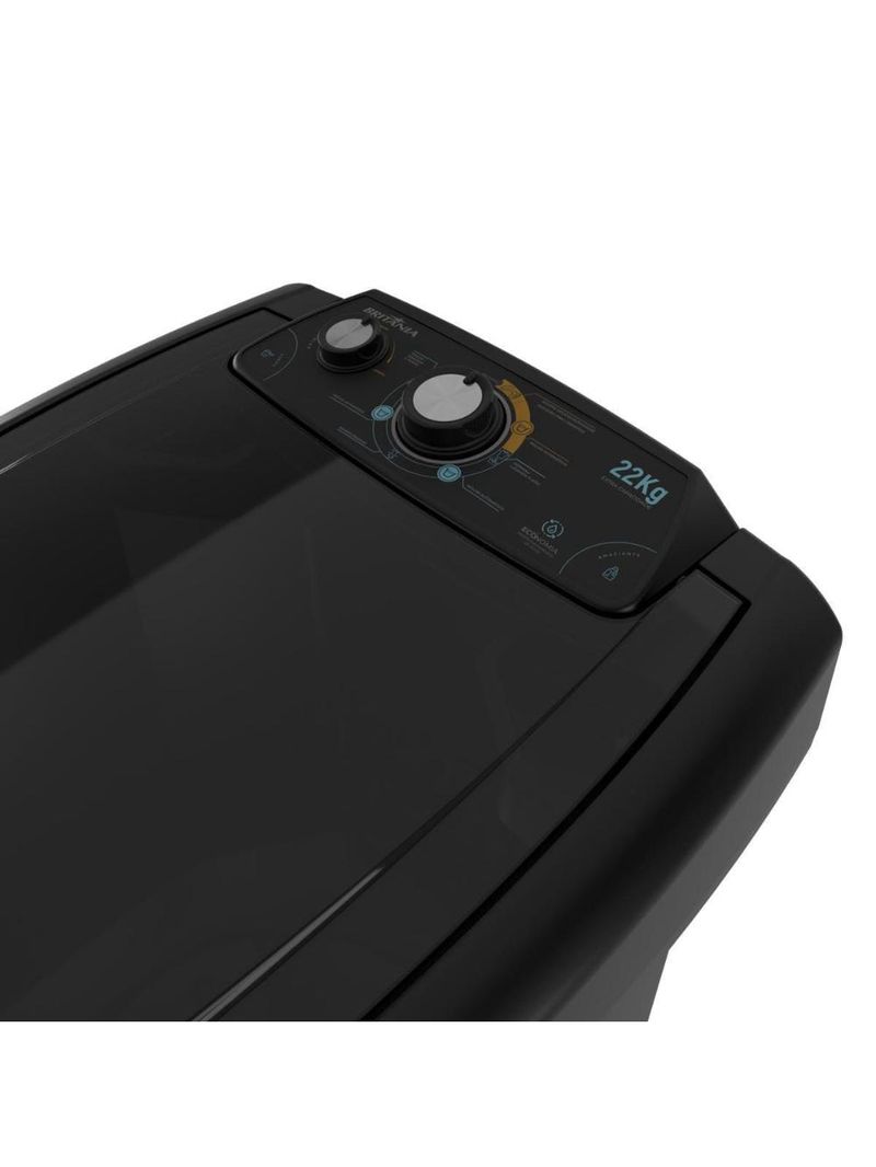 Lavadora de roupas britânia blt22p semi automática 22kg preta