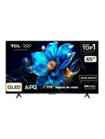 Smart tv 65” tcl qled 4k ultra hd 65p7k com sistema operacional google tv, hdr10+, hdmi 21, chromecast built-in, dolby vision e atmos