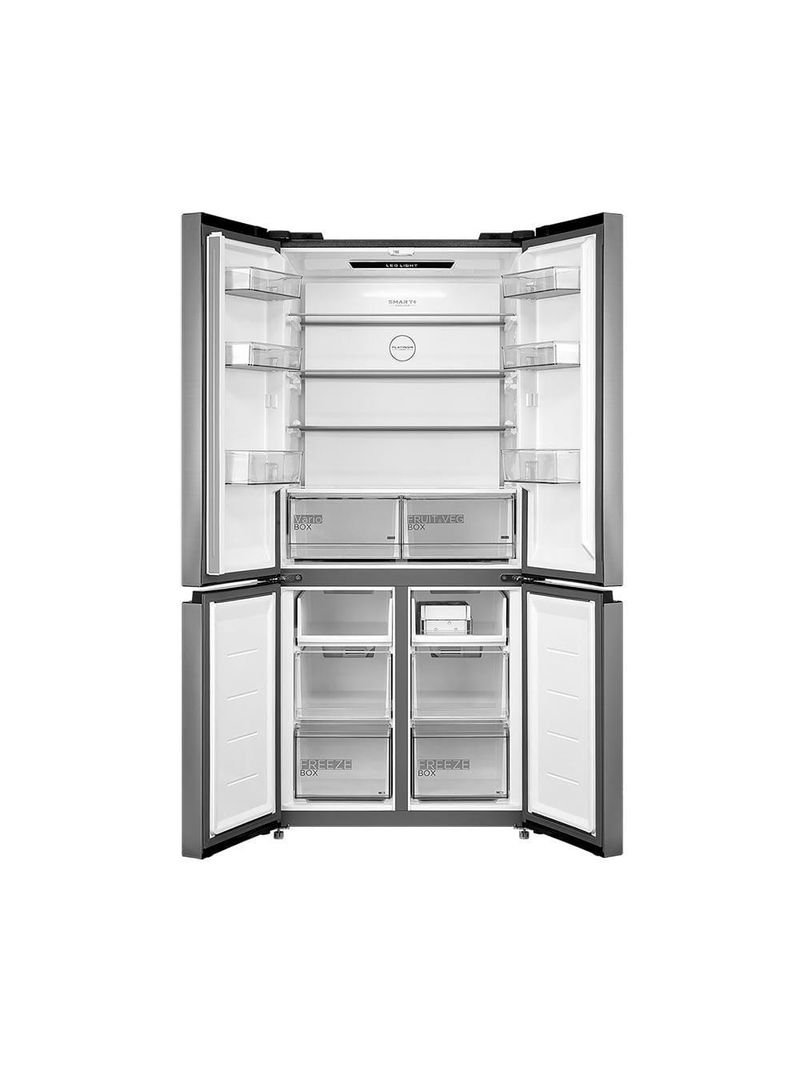 Geladeira midea french door frost free md-rf691fgd463 com tecnologia inverter smart bivolt inox - 474l