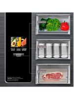 Geladeira midea french door frost free md-rf691fgd463 com tecnologia inverter smart bivolt inox - 474l