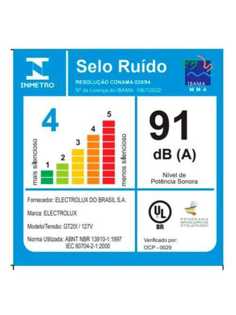 Aspirador de pó e Água electrolux gt20i 1800w 20l – inox