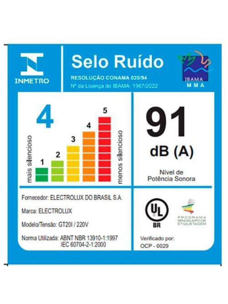 Aspirador de pó e Água electrolux gt20i 1800w 20l – inox