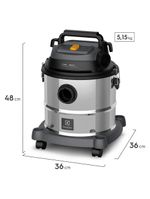 Aspirador de pó e Água electrolux gt20i 1800w 20l – inox