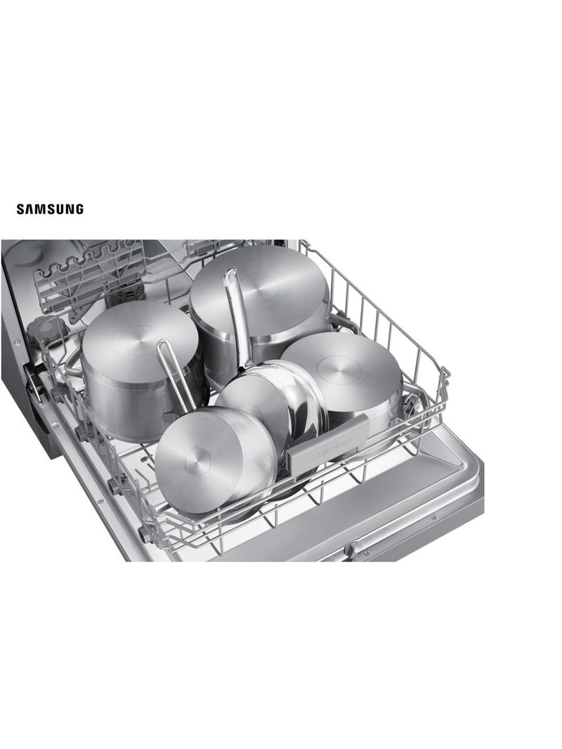 Lava-louças samsung inox com 14 serviços, limpeza silenciosa e display led - 220v