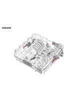 Lava-louças samsung inox com 14 serviços, limpeza silenciosa e display led - 220v