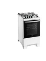 Fogão 4 bocas dako supreme com mesa em inox e acendimento automático branco – bivolt