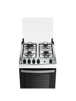 Fogão 4 bocas dako supreme com mesa em inox e acendimento automático branco – bivolt