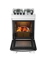 Fogão 4 bocas dako supreme com mesa em inox e acendimento automático branco – bivolt