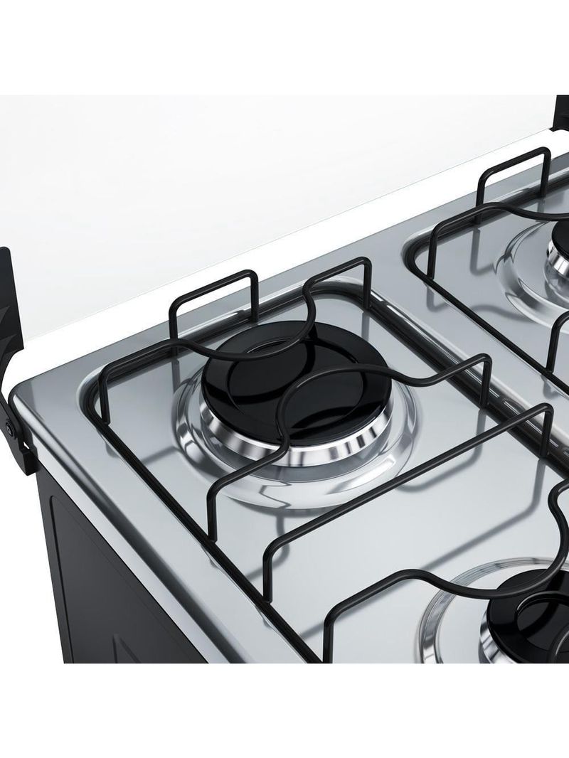 Fogão 4 bocas dako supreme com mesa em inox e acendimento automático branco – bivolt