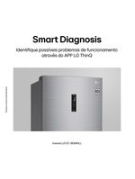 Geladeira lg frost free inverse conectividade inteligente inox look - 451l