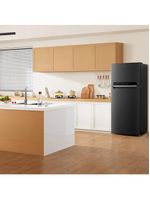 Geladeira midea frost free duplex md-rt611evkdx3, 473 litros preta com tecnologia inverter e painel touch – flexi-volt