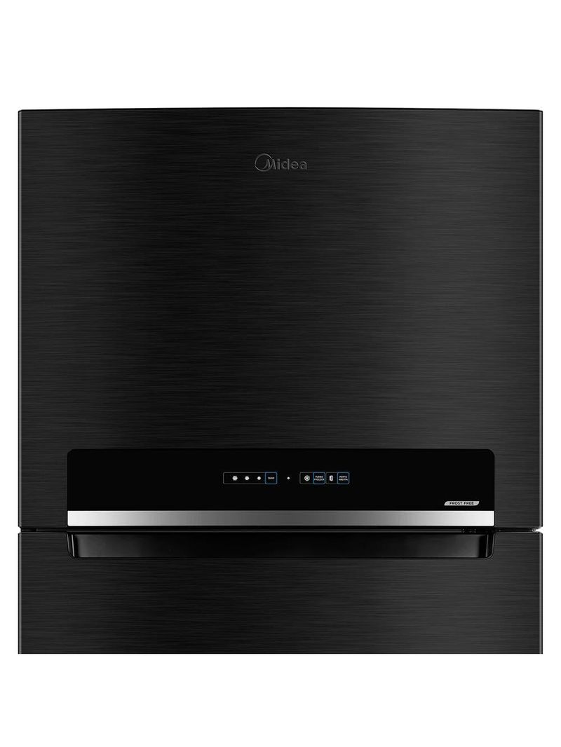 Geladeira midea frost free duplex md-rt611evkdx3, 473 litros preta com tecnologia inverter e painel touch – flexi-volt